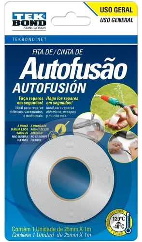 Cinta de autofusion 25 mm x 1m blister - Home Sentry