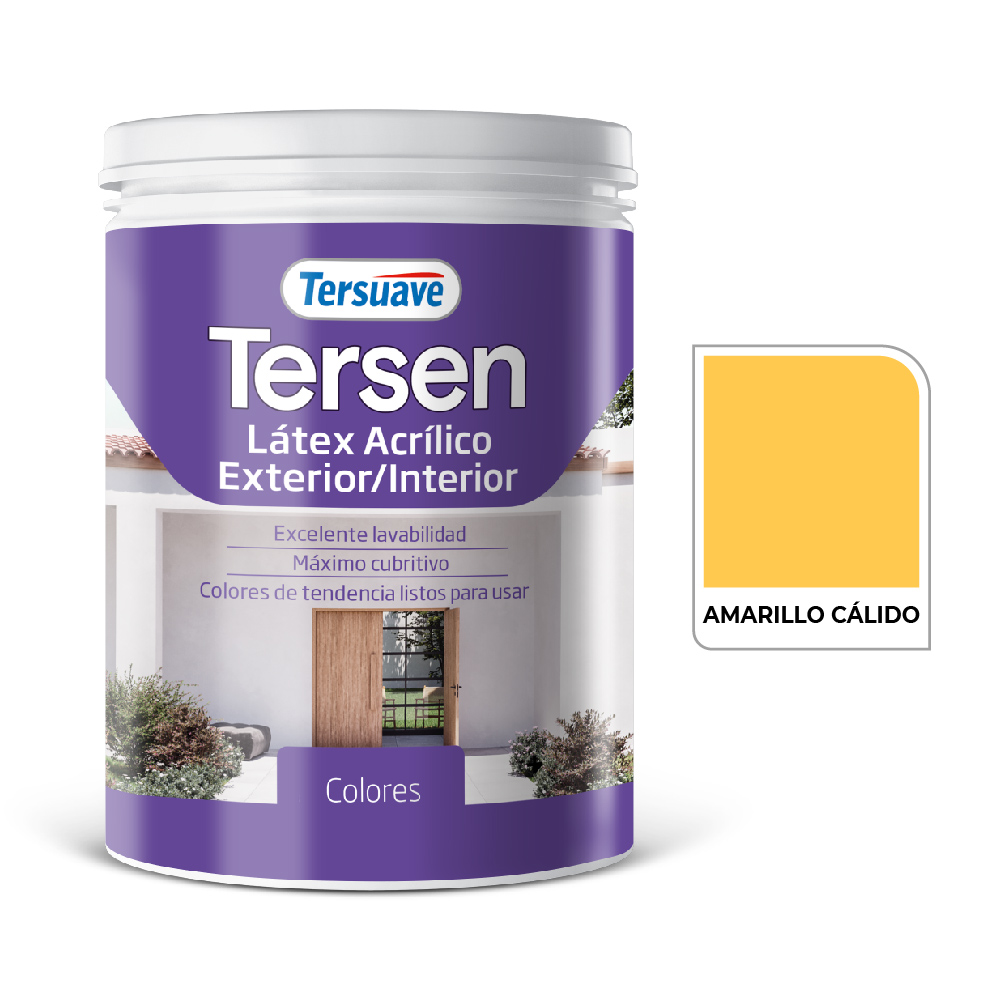 Latex Exterior-Interior Tersen Amarillo Calido 1 L
