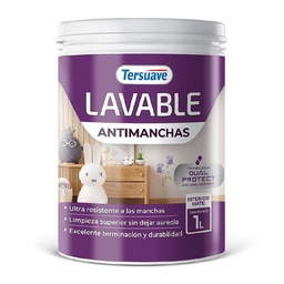 [4585] Lavable Antimanchas Interior Tersuave Blanco Mate 1 L