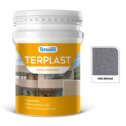 [4389] Terplast Romano Medio Tersuave Gris Roca 25 Kg