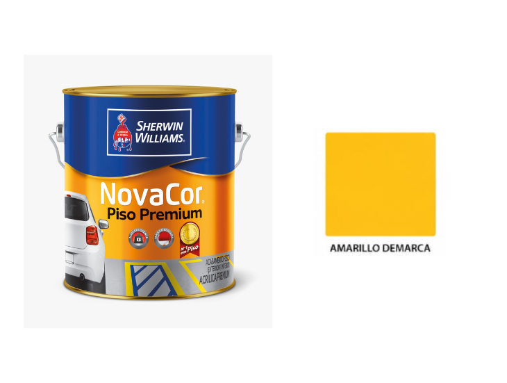 Novacor Piso Premium Amarillo Demarc. 1 L