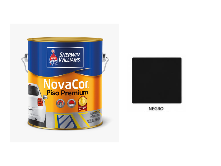 Novacor Piso Premium Negro 1 L