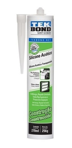 Silicona Acetica Saint Gobain Blanca 280 G