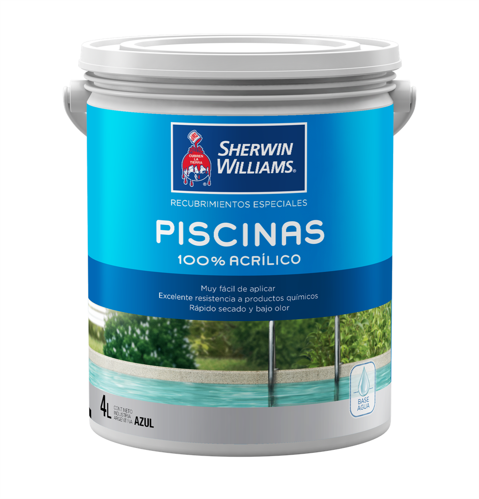 Pileta Sherwin Williams Acuosa Azul 1 L