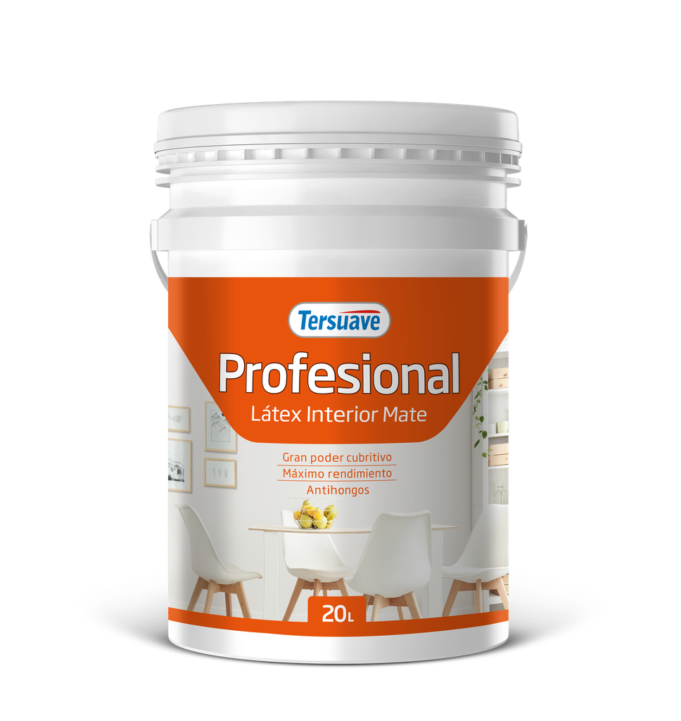 Latex Interior Profesional Blanco 20 L + Rodillo de regalo