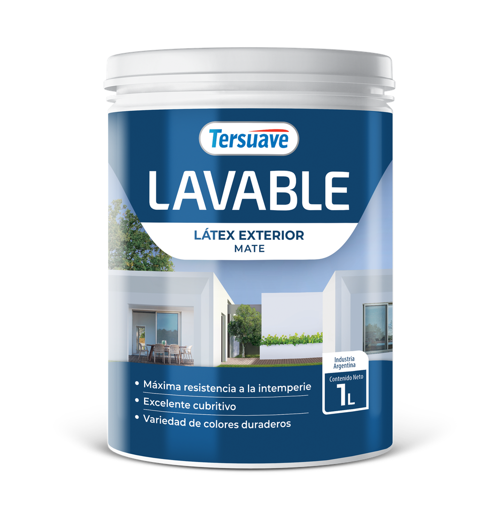 Lavable Exterior Tersuave Blanco 1 L