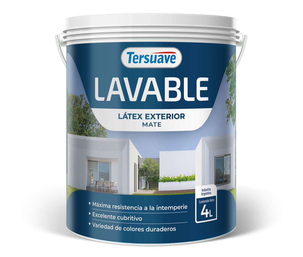 Lavable Exterior Tersuave Blanco 4 L