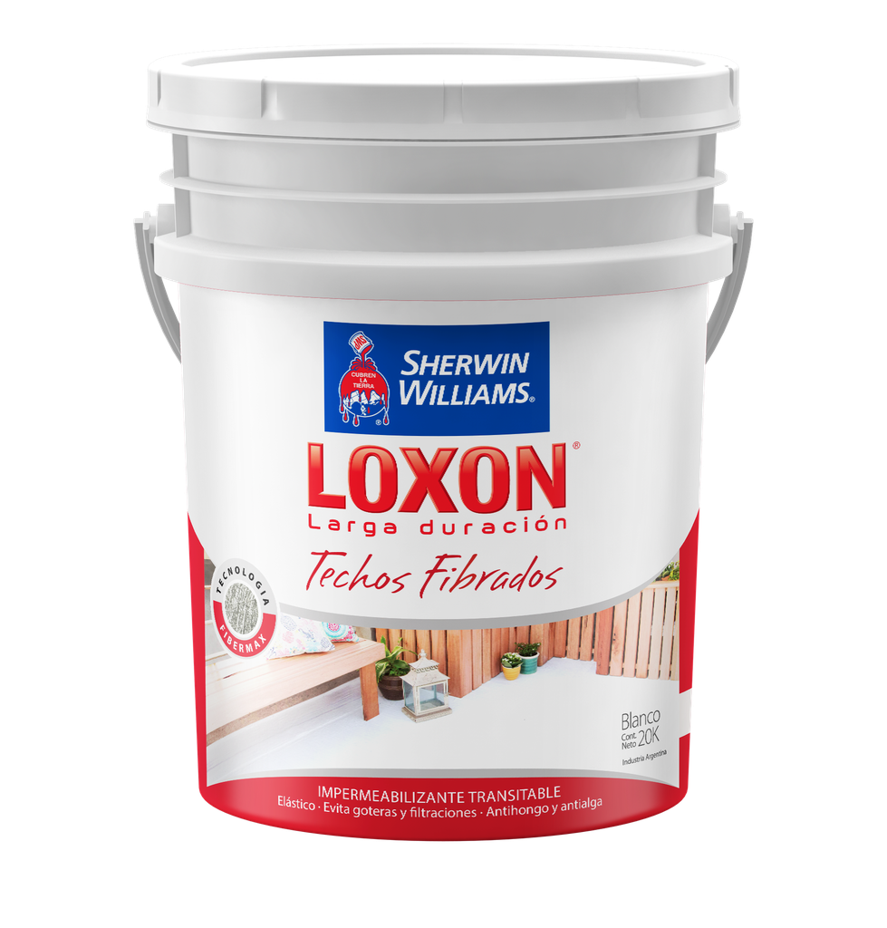 Loxon Techos Fibrado Blanco 20 Kg