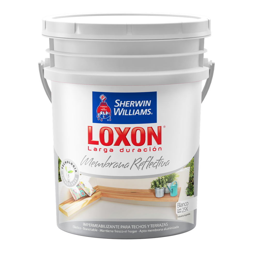 Loxon Membrana Reflectiva Blanca 25 Kg