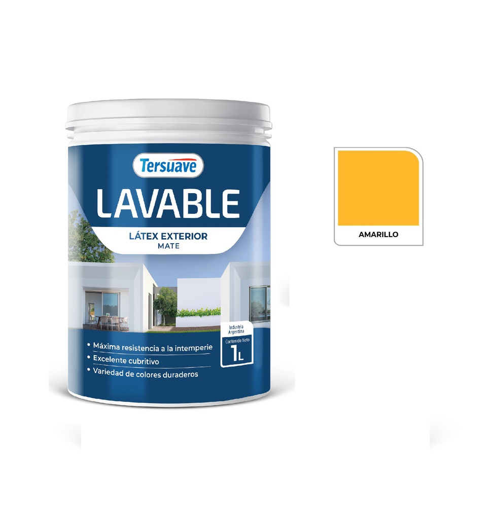 Lavable Exterior Tersuave Amarillo 1 L