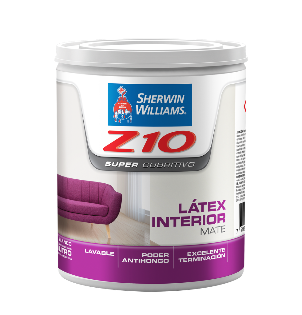 Latex Interior Z-10 Blanco Mate 1 L