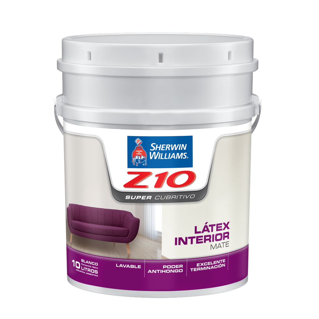 Latex Interior Z-10 Blanco Mate 10 L