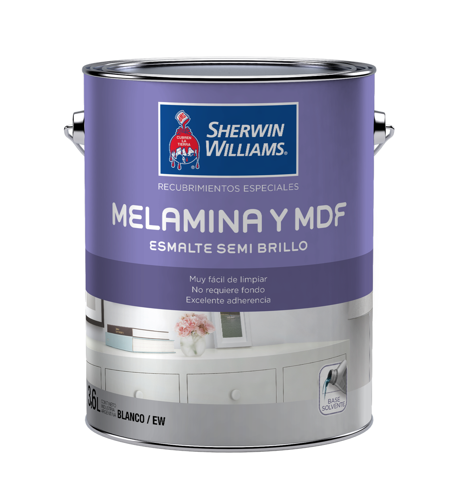 Melamina  y MDF Sherwin Williams 4 L