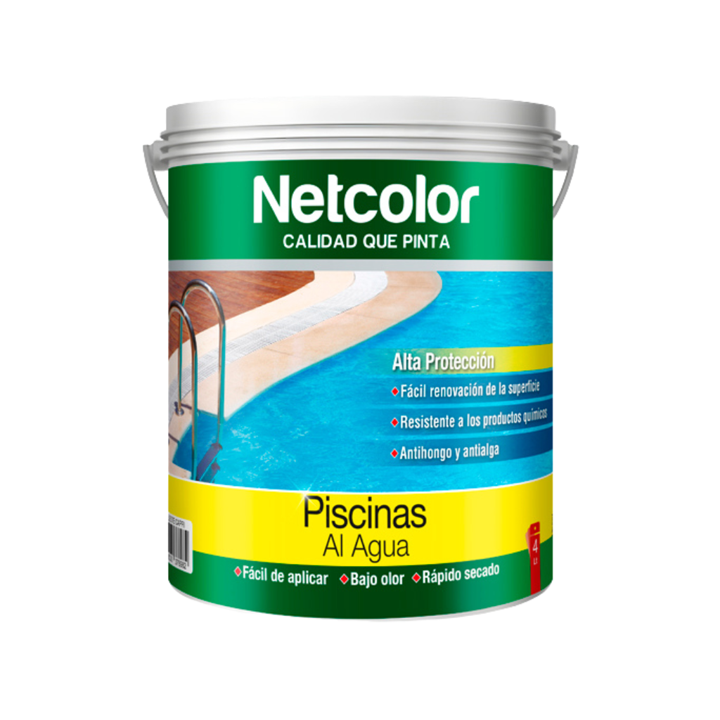 Pileta Acuosa Netcolor Celeste C. 4 L