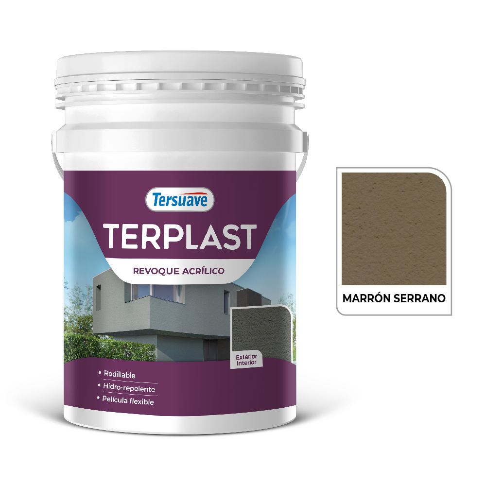 Terplast Revoque Acrilico Marron Serrano 25 KG