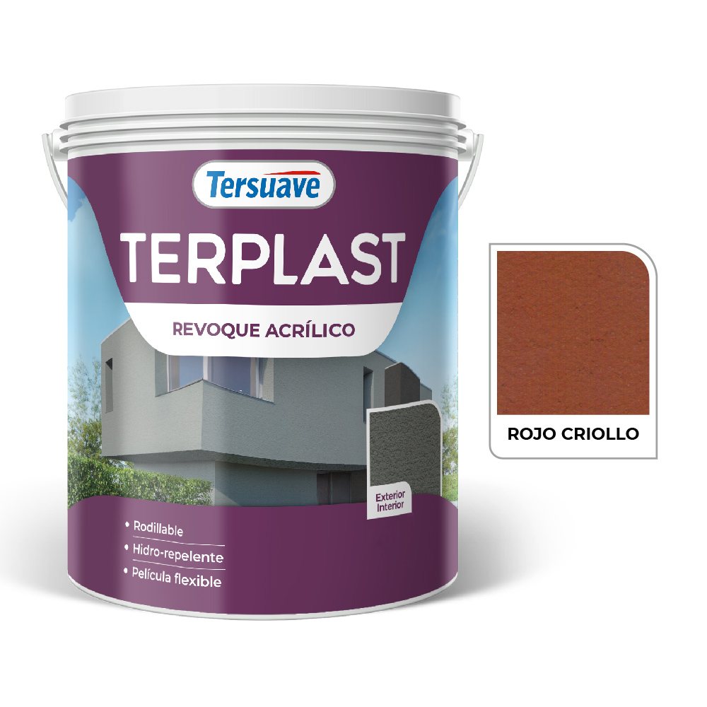 Terplast Revoque Acrilico Rojo Criollo 5 KG