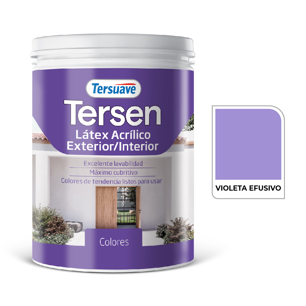 Latex Exterior-Interior Tersen Violeta Efusivo 1 L