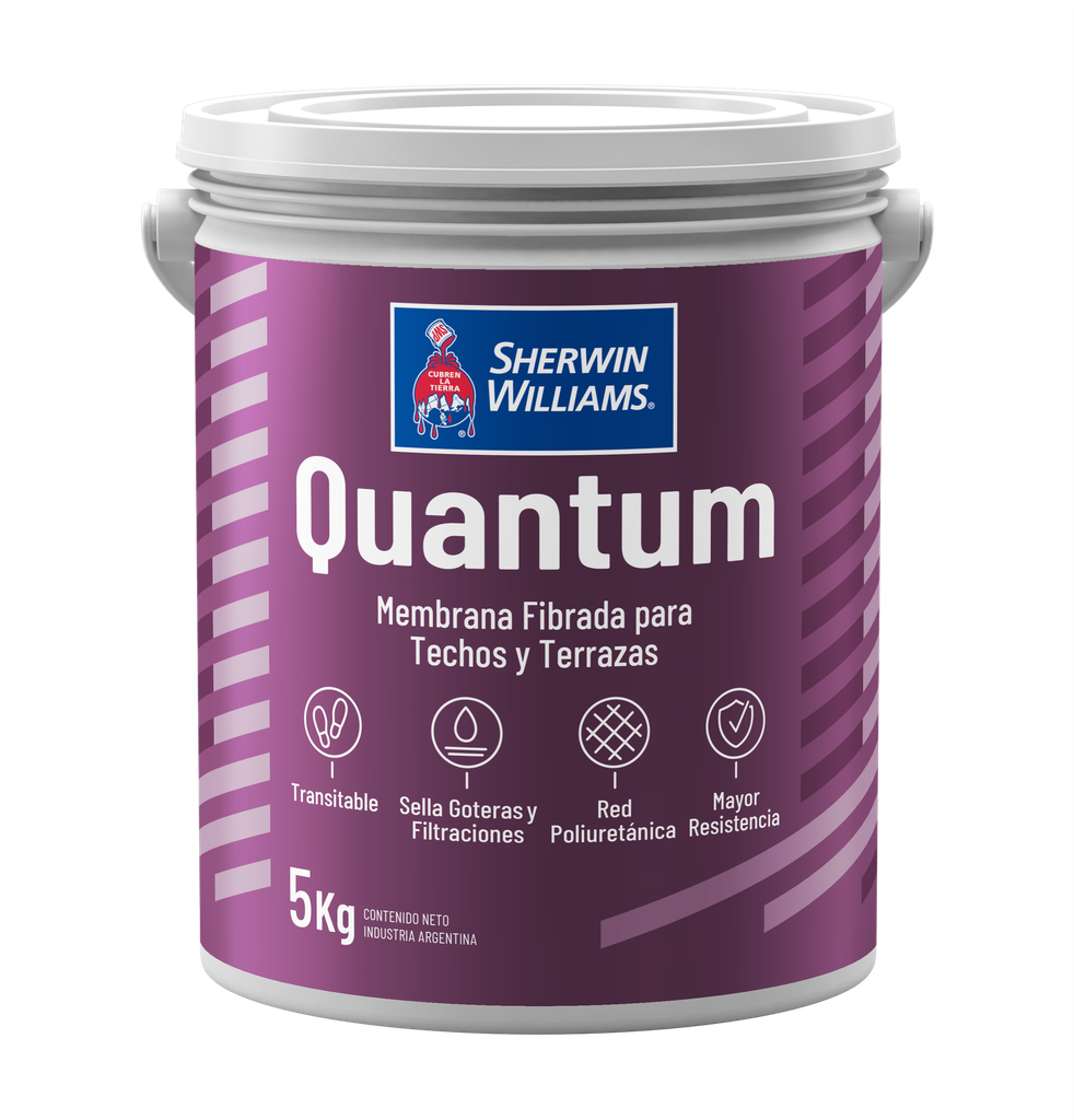 Membrana Liquida Fibrada Quantum Imp. Rojo Teja 5 KG