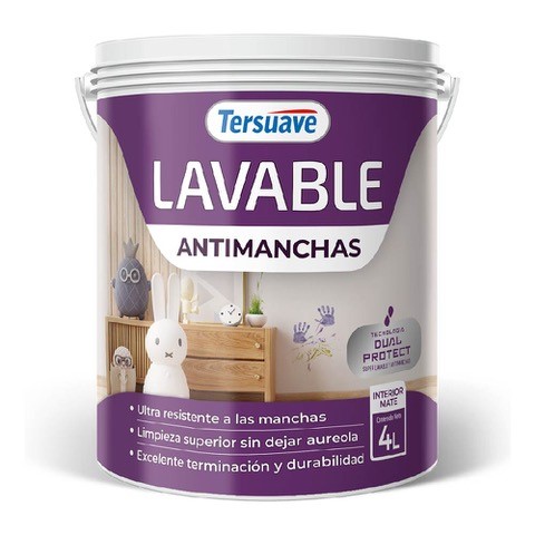 Lavable Antimanchas Interior Tersuave Blanco Mate 4 L