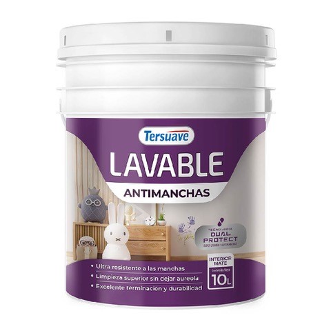 Lavable Antimanchas Interior Tersuave Blanco Mate 10 L