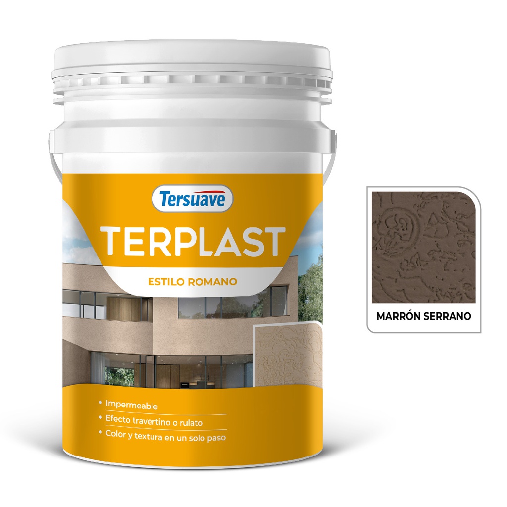 Terplast Romano Medio Tersuave Marron Serrano 25 Kg
