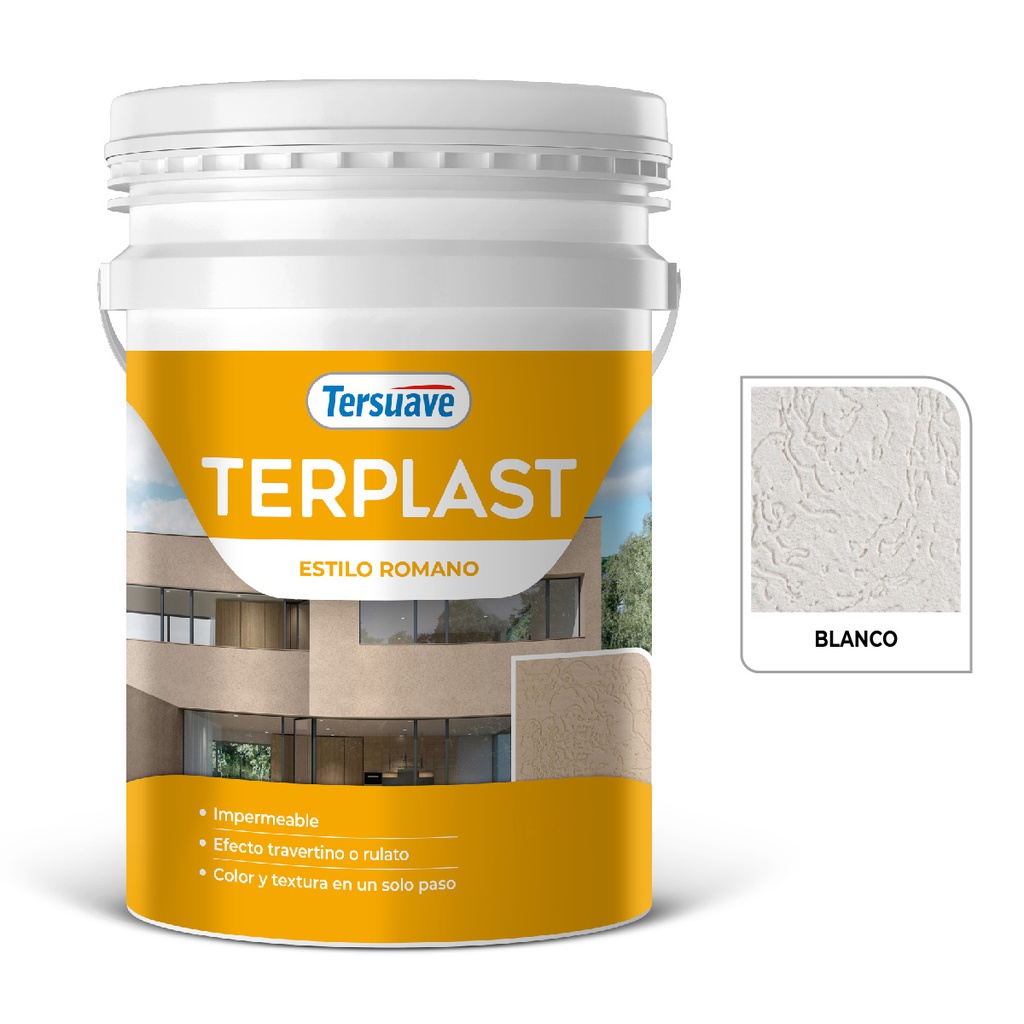 Terplast Romano Medio Tersuave Blanco 25 Kg