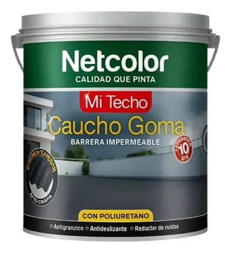 Membrana Caucho Goma Netcolor Gris Imp. 20 KG