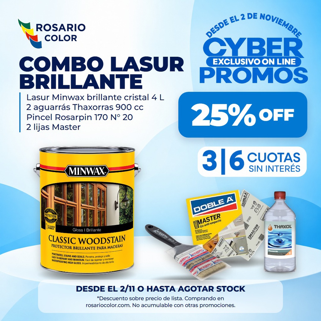 Combo Impregnante Minwax Brillante Sherwin Williams