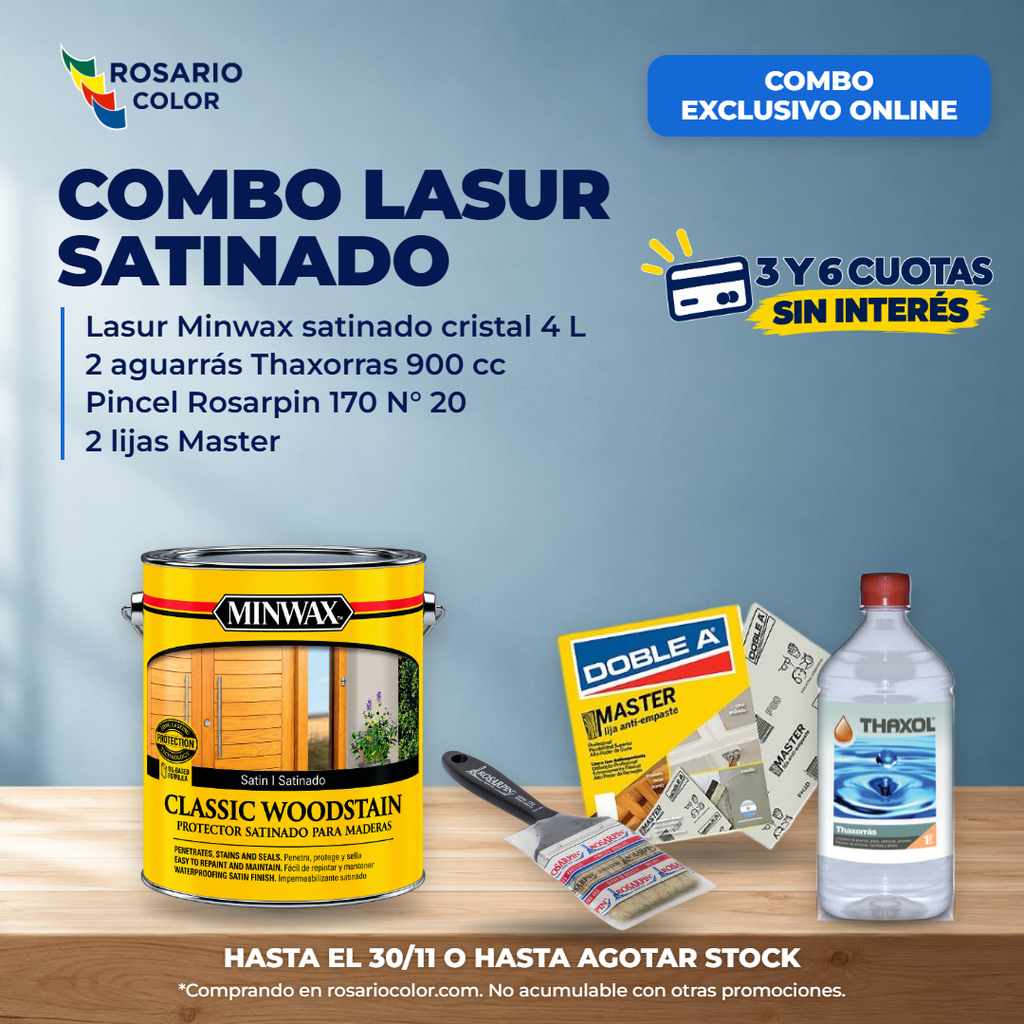 Combo Impregnante Minwax Satinado