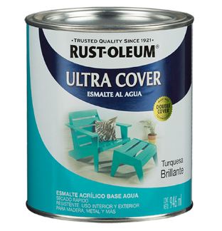 Esmalte Acuoso Ultra Cover Turquesa Brillante 0.946 L