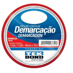 [708183] Cinta Silver Demarcación Roja 48 x 1500 mm