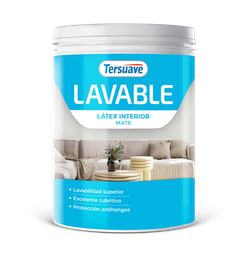 [7798018385013] Lavable Latex Interior Tersuave Blanco Mate 1 L