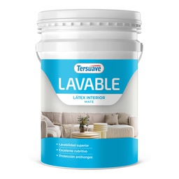 [7798018385044] Lavable Latex Interior Tersuave Blanco Mate 20 L