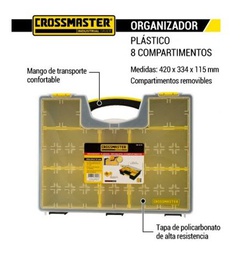 [9931076] Organizador Plástico Crossmaster 8 Compartimientos