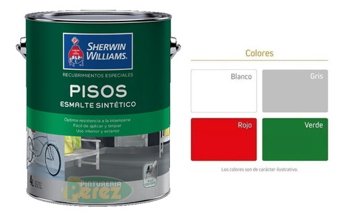 Esmalte para Pisos Sherwin Williams 1 L | Rosario Color