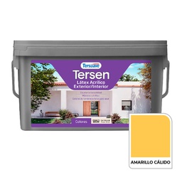 [9357] Latex Exterior-Interior Tersen Amarillo Calido 4 L